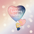 Twilight Lace Wedding Balloon with background