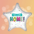 Welcome Home Star Balloon with Background